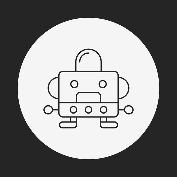 Icono de línea de robot — Archivo Imágenes Vectoriales