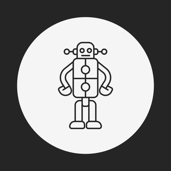 Robot line icon — Stock Vector