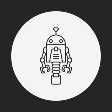 Robot çizgisi simgesi