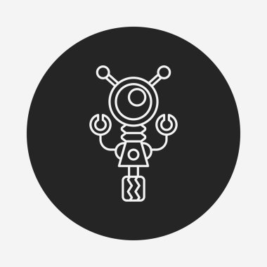 Robot çizgisi simgesi