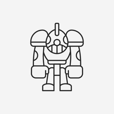 Robot çizgisi simgesi