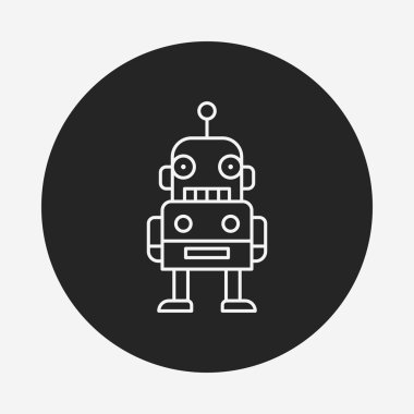 Robot çizgisi simgesi