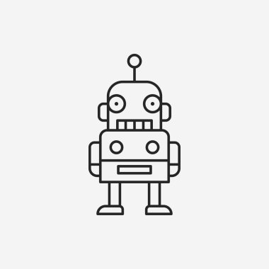 Robot çizgisi simgesi