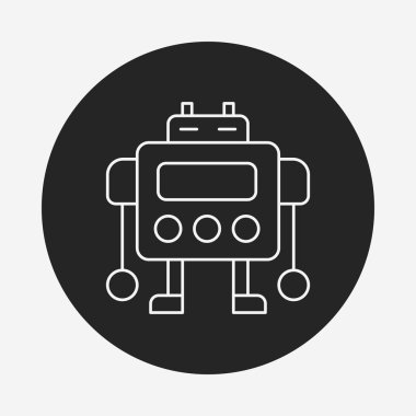 Robot çizgisi simgesi