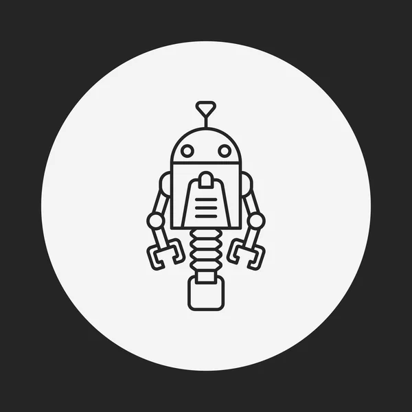 Robot line icon — Stock Vector