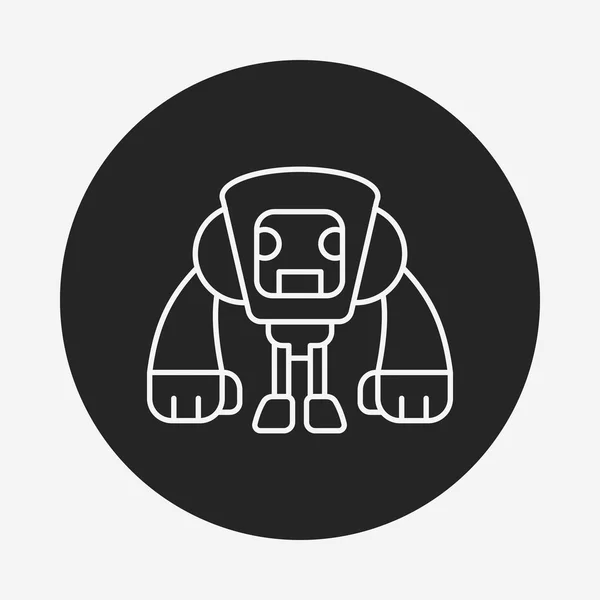 Rebot line icon — стоковый вектор