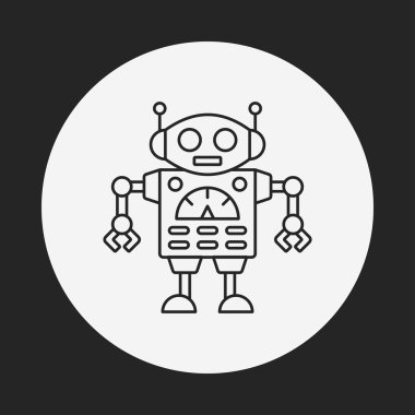 Robot çizgisi simgesi