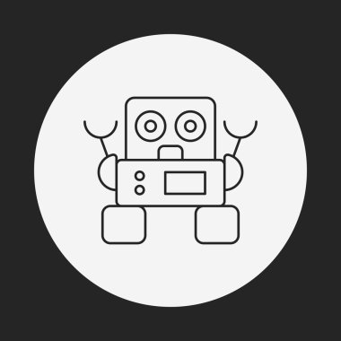 Robot çizgisi simgesi