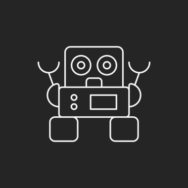 Robot çizgisi simgesi