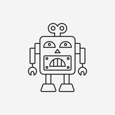 Robot çizgisi simgesi