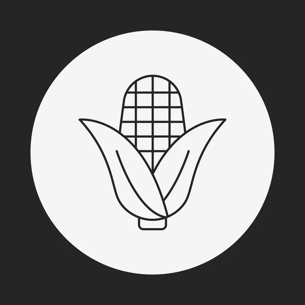 Línea de verduras icono — Vector de stock