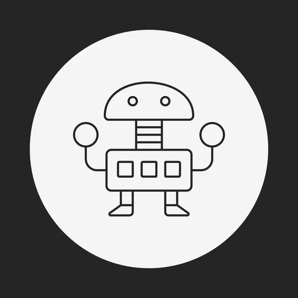 Robotvonal ikonja — Stock Vector