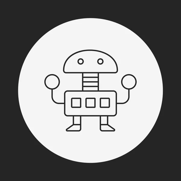 Robot line icon — Stock Vector