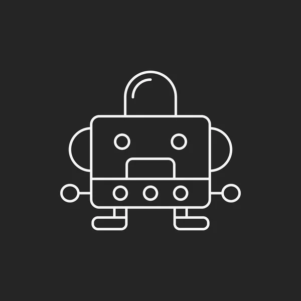 Ikona řádku robota — Stockový vektor
