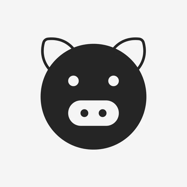 Icône de porc — Image vectorielle