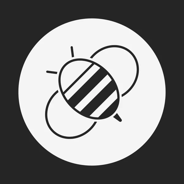 Bee pictogram — Stockvector