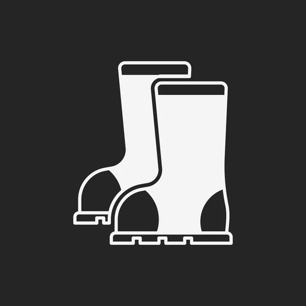 Ícone de botas de chuva — Vetor de Stock