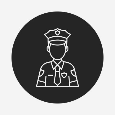 Polis çizgisi simgesi