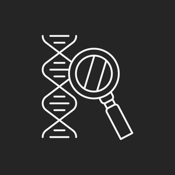 DNA line icon — Stock Vector