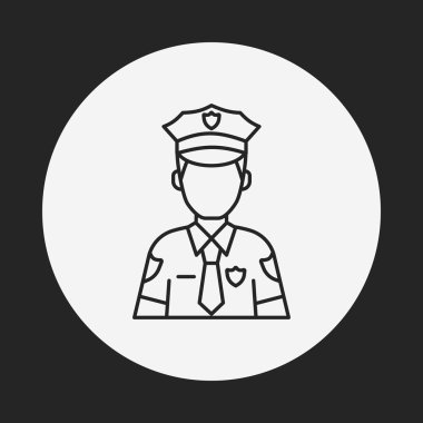 Polis çizgisi simgesi