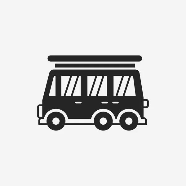 Icono de coche de camping — Vector de stock