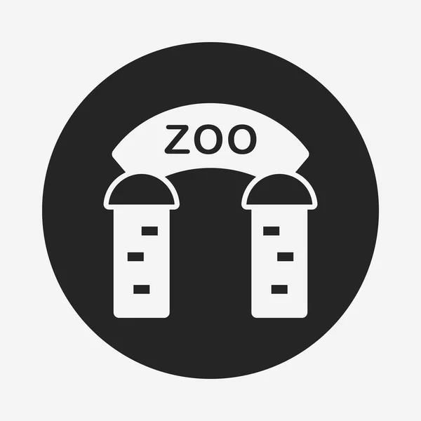 Zoo gate icon — Stock Vector