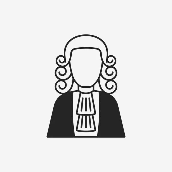 Icône du juge — Image vectorielle