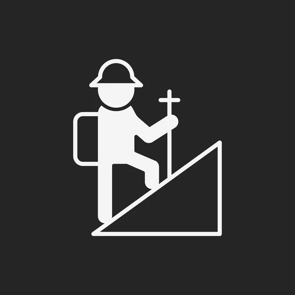 Klimmen pictogram — Stockvector