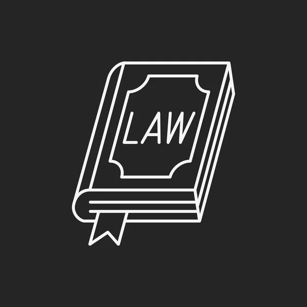Law line icon — Stock Vector