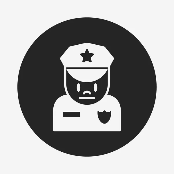 Policjant ikona — Wektor stockowy