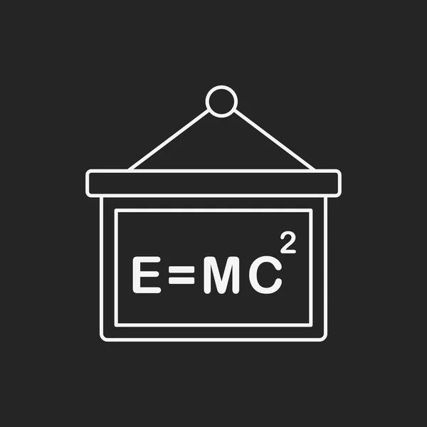 Physik-Klassenzeilen-Symbol — Stockvektor