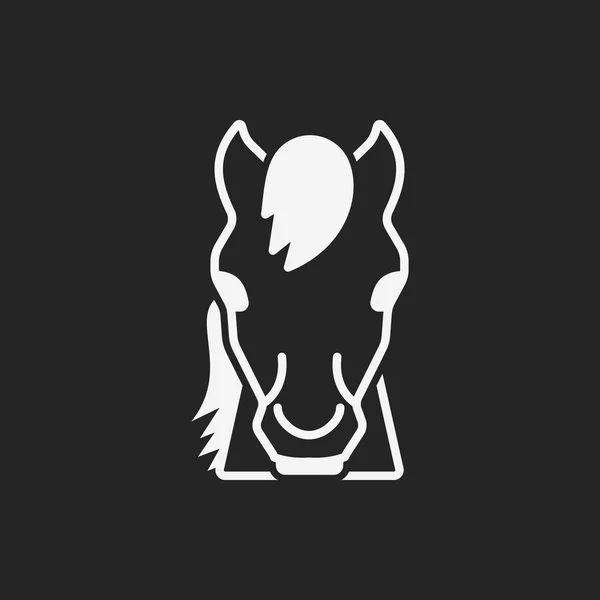 Icône de cheval animal — Image vectorielle