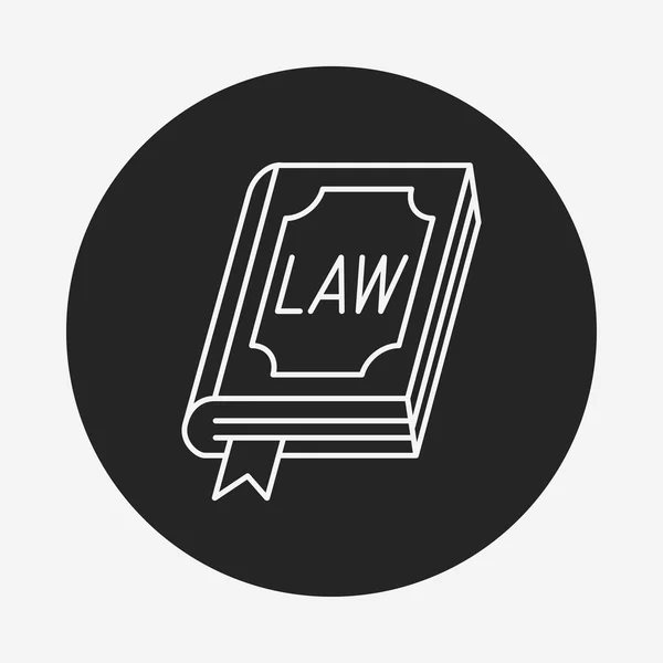 Law line icon — Stock Vector