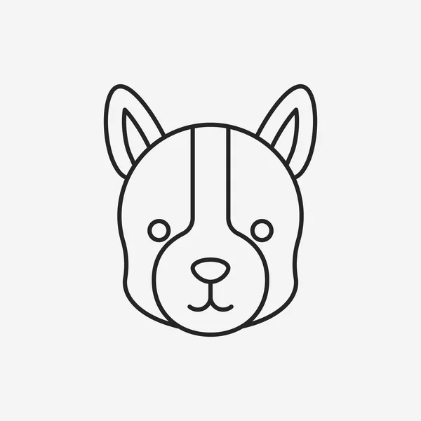 Icono de línea animal — Vector de stock