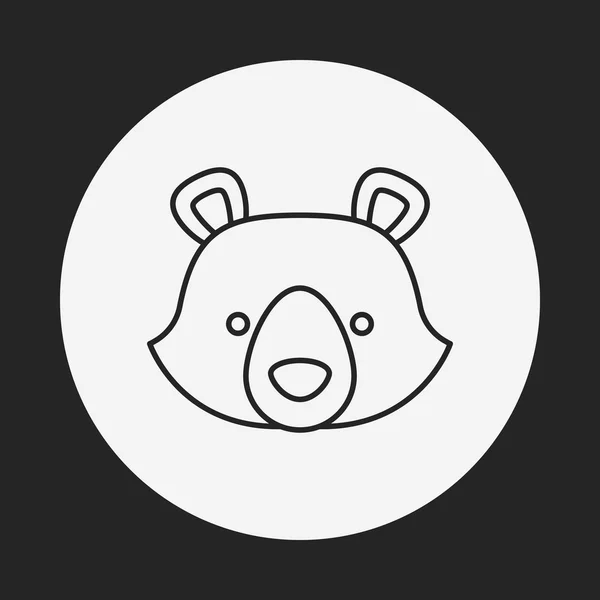 Animal line icon — Stock Vector