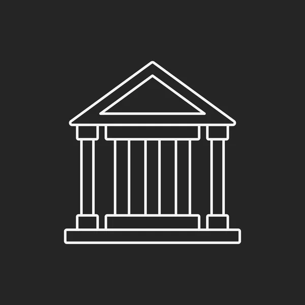 Icono de línea judicial — Vector de stock