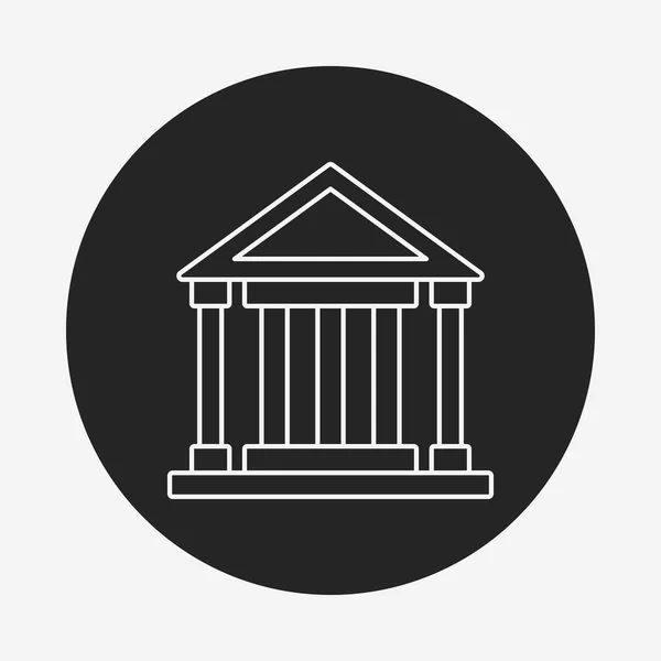 Icono de línea judicial — Vector de stock