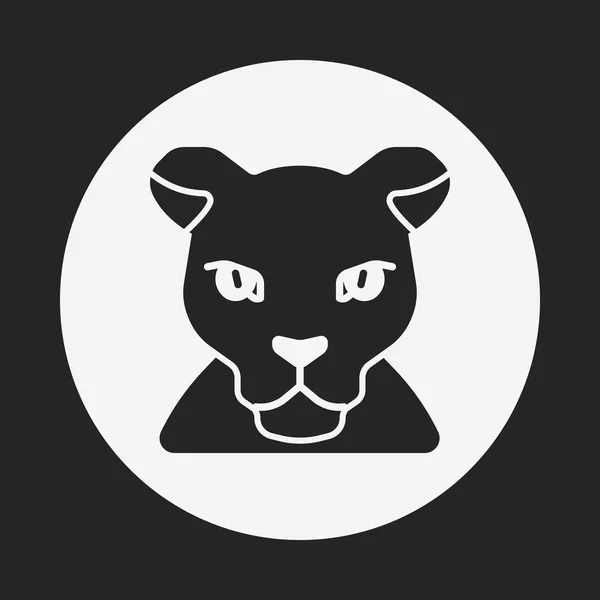 Icône léopard animal — Image vectorielle