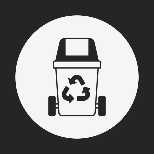 Trash can icon — Stock Vector