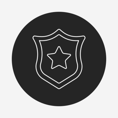 polis rozeti satırı simgesi