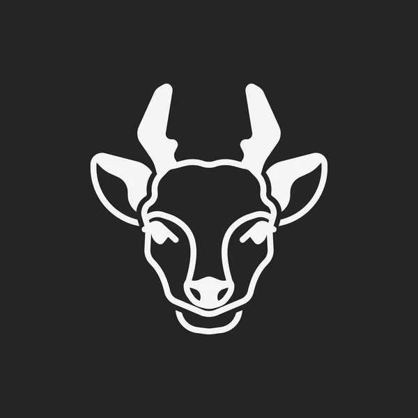 Animal Antelope icône — Image vectorielle