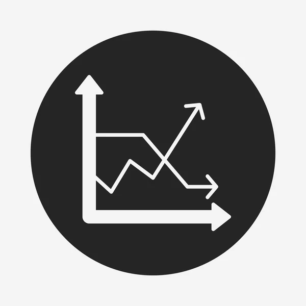 Ícone gráfico de informações — Vetor de Stock