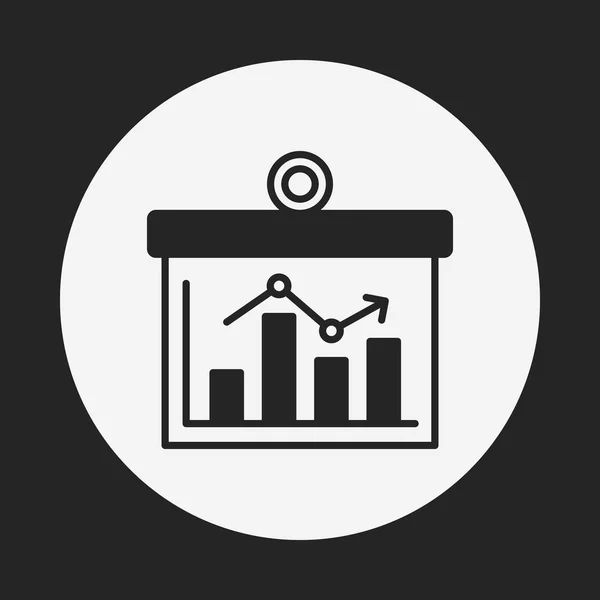 Ícone gráfico de informações — Vetor de Stock