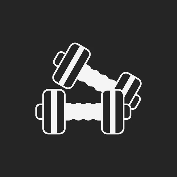 Dumbbell icon — Stock Vector