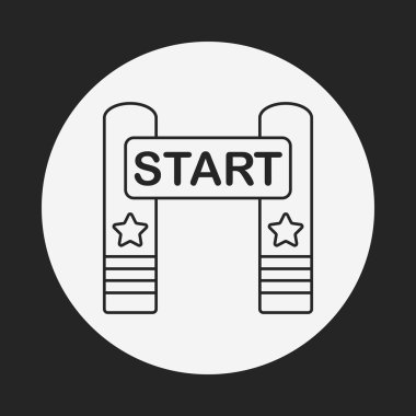 satır satır simgesi başlatmak