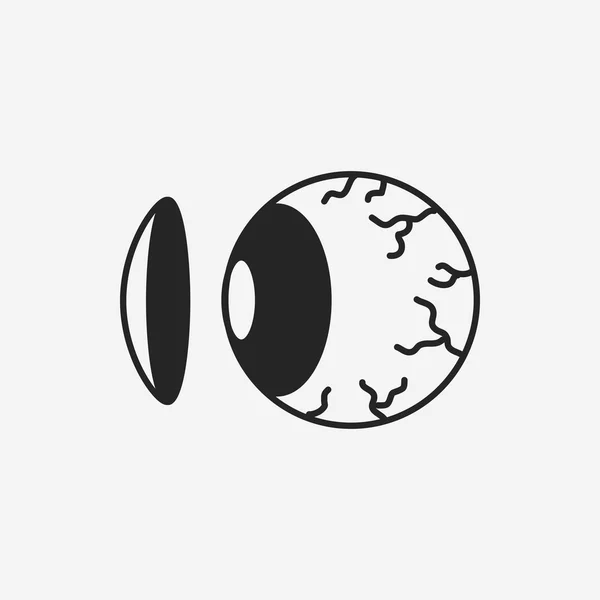 Kontaktlinsen-Symbol — Stockvektor