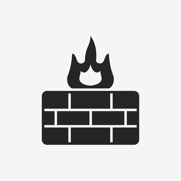 Ikony brány firewall — Stockový vektor