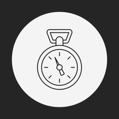 Stopwatch Satır Simgesi