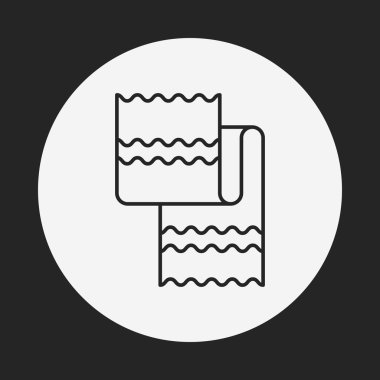 havlu satırı simgesi