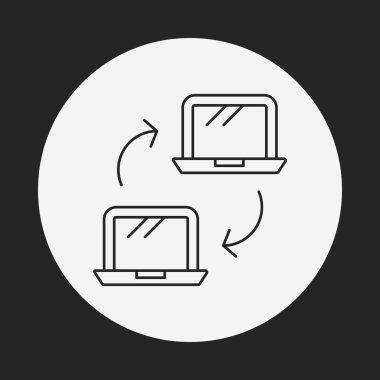 transfer satırı simgesi